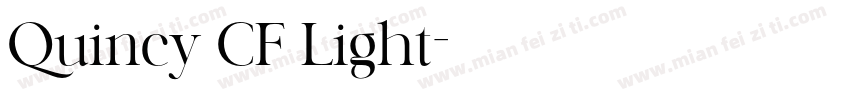Quincy CF Light字体转换